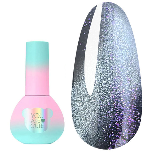 Gel polish YOUARECUTE Color 120 reflective cat's eye gray 5 ml (993-4466-1277) - Фото №1