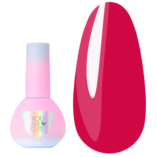 Gellak YOUARECUTE Color 156 fel neon karmozijnrood 5 ml (993-5888-1730) - Фото №1