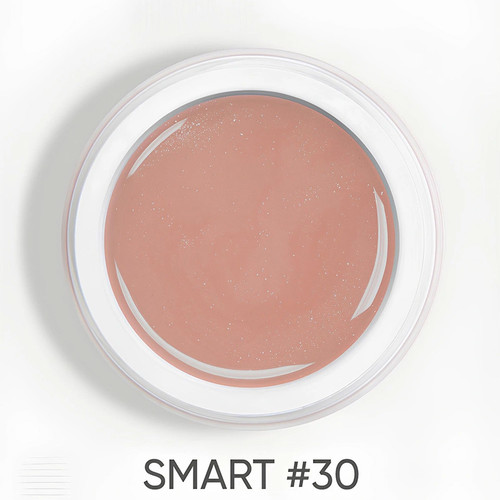 Гель для наращивания Dark Smart Builder gel 30 светло-персиковый с шиммером 15 мл - Фото №3