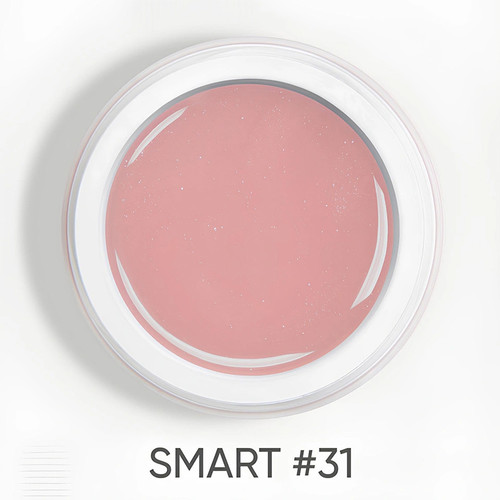 Гель для наращивания Dark Smart Builder gel 31 персиковый с шиммером 15 мл - Фото №3