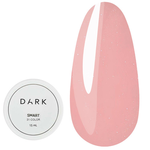 Гель для наращивания Dark Smart Builder gel 31 персиковый с шиммером 15 мл - Фото №1