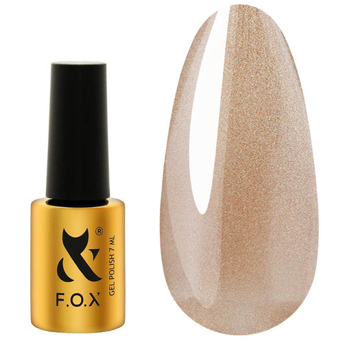 Gellak FOX Cat Eye 009 goud 7 ml - Фото №1