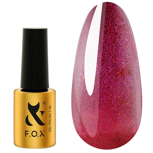 Gellak FOX Cat Eye 011 karmozijnrood 7 ml - Фото №1