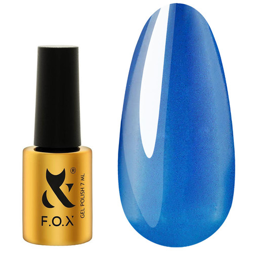 Gellak FOX Cat Eye 014 blauw 7 ml - Фото №1