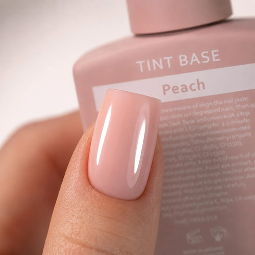 Basis voor nagels HEYLOVE Tint base Peach perzik 15 ml - Фото №3