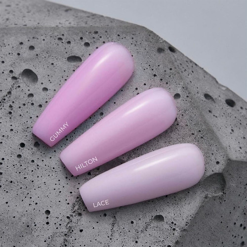 Basis voor nagels HEYLOVE Tint base Hilton lila-roze 15 ml - Фото №6