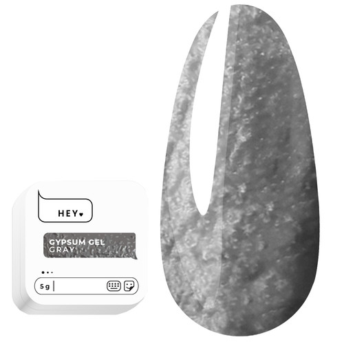 Ontwerp gel HEYLOVE Gypsum Gel Gray 5 g - Фото №1
