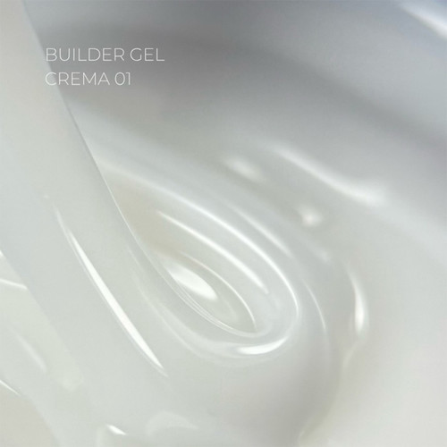 Gel voor extensions TOUCH Builder gel Crema 01 melkachtig 30 ml - Фото №2