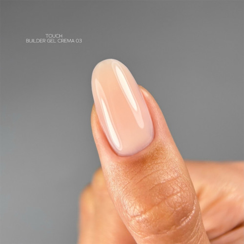 Gel voor extensions TOUCH Builder gel Crema 03 lichtbeige 30 ml - Фото №3