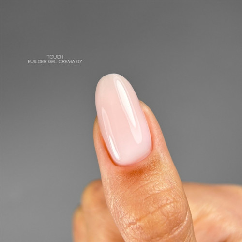 Gel voor extensions TOUCH Builder gel Crema 07 melkroze 30 ml - Фото №3