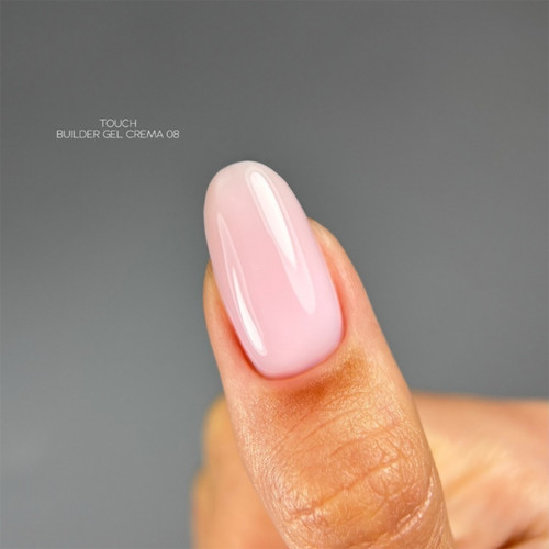 Gel for extensions TOUCH Builder gel Crema 08 light pink 30 ml - Фото №3