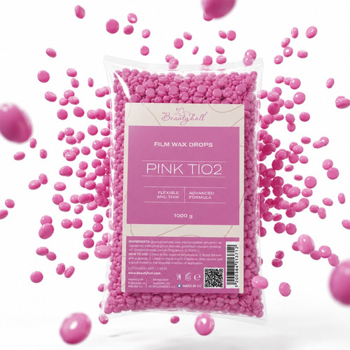 Filmwasgranulaat Beautyhall Hot Film Wax Pink TiO2 1 kg - Фото №3