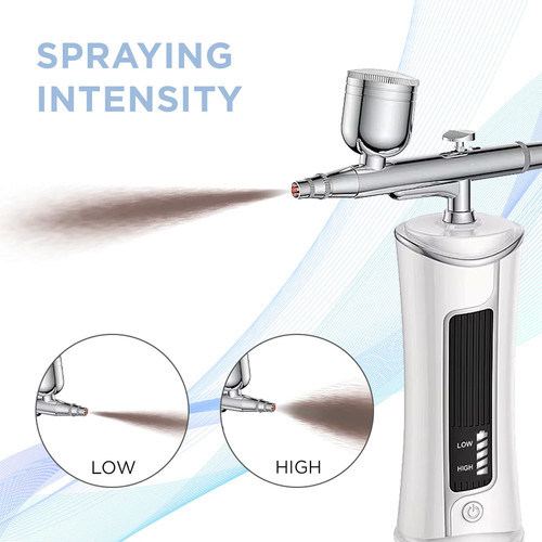 Draagbare airbrush OKO met LED-display 0,4 mm sproeier - Фото №4