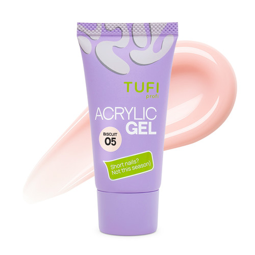 Acryl gel voor nagelverlengingen TUFI profi 05 Biscuit 30 g (0329141) - Фото №1