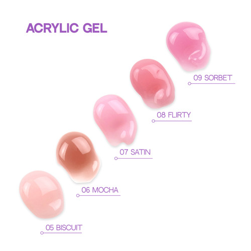 Acryl gel voor nagelverlengingen TUFI profi 07 Satin 30 g (0329143) - Фото №4