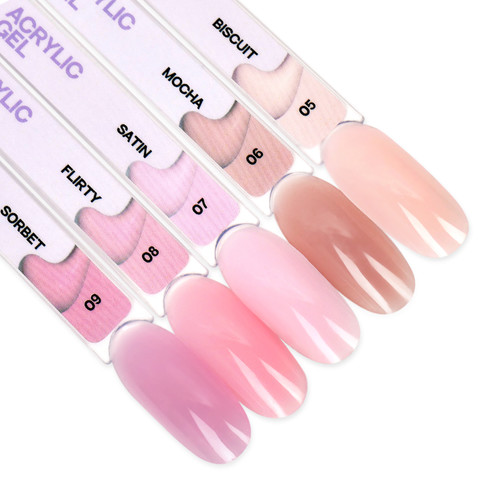 Acryl gel voor nagelverlengingen TUFI profi 09 Sorbet 30 g (0329145) - Фото №5