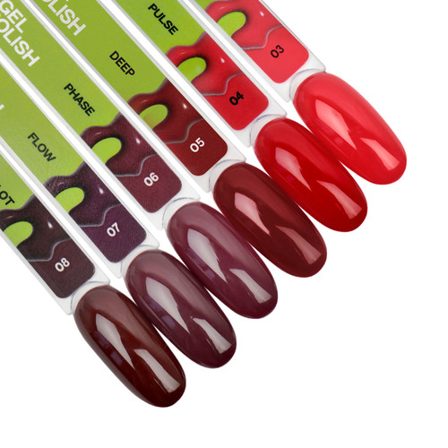 TUFI profi REDLINE 05 Deep Subtle Red Gel Polish 10 ml (0331245) - Фото №7