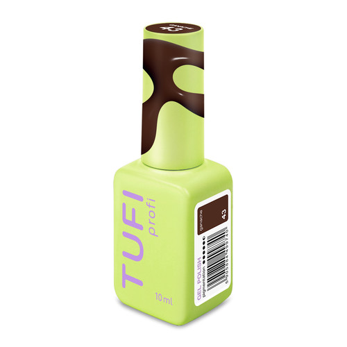 Gellack TUFI Profi COFFEELINE 43 Ganache Warmes Braun, 10 ml (0333570) - Фото №2
