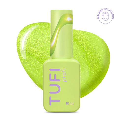 Gellack TUFI profi NEON CAT EYE 52 Toxic Neon Lime 10 ml (0334057) - Фото №1