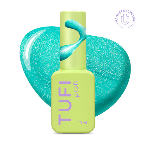 Gellack TUFI profi NEON CAT EYE 53 Electric Neon-Türkis, 10 ml (0334058) - Фото №1