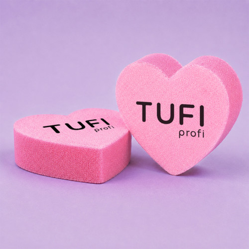 Buff TUFI profi mini roze hartje 100/180 grit 50 stuks (0309786) - Фото №4