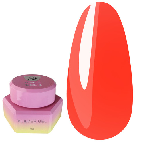 Gel voor extensions YOUARECUTE Juicy Gel 1 lichtrood 15 ml (995-5866-1703) - Фото №1