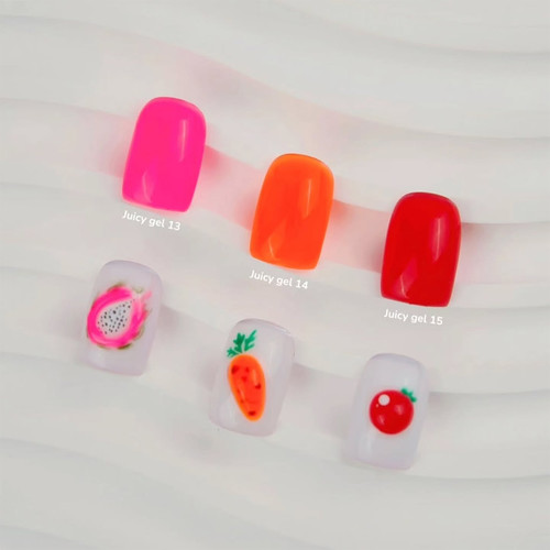 Gel voor extensions YOUARECUTE Juicy Gel 13 felroze 15 ml (995-5878-1715) - Фото №4