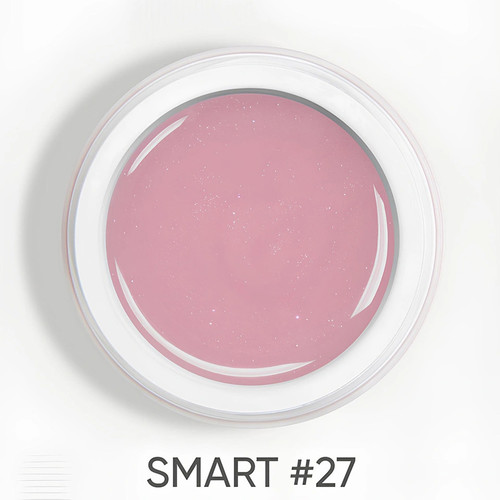 Гель для наращивания Dark Smart Builder gel 27 светло-розовый с шиммером 15 мл - Фото №4