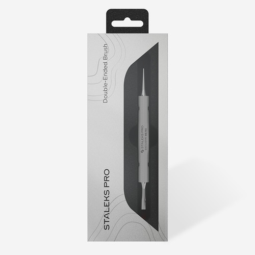 Dubbelzijdige kwast Staleks Exclusive voor gel 10 mm / liner 10 mm (NBX-08/03) - Фото №4