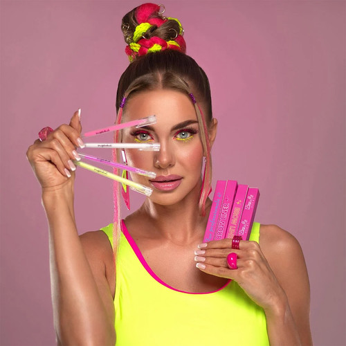 Гелевая ручка для коррекции бровей Pimp My Brows розовая - Фото №2