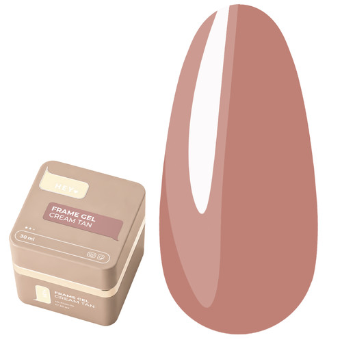 Aufbaugel HEYLOVE Frame Gel Cream Tan mit Pumpspender, 30 ml - Фото №1