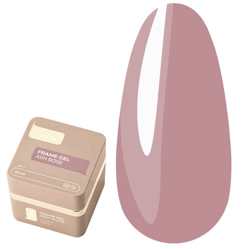Aufbaugel HEYLOVE Frame Gel Ash Rose mit Pumpspender, 30 ml - Фото №1
