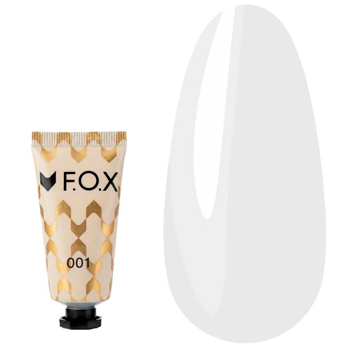 Акригель для ногтей F.O.X Poly Gel Nano 001 молочный 15 мл - Фото №1