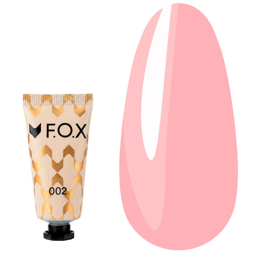 Acryl gel voor nagels F.O.X Poly Gel Nano 002 natuurlijke nude 15 ml - Фото №1