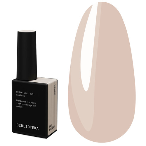Gellak BIBLIOTEKA BASIS 04 Linen beige 10 ml - Фото №1