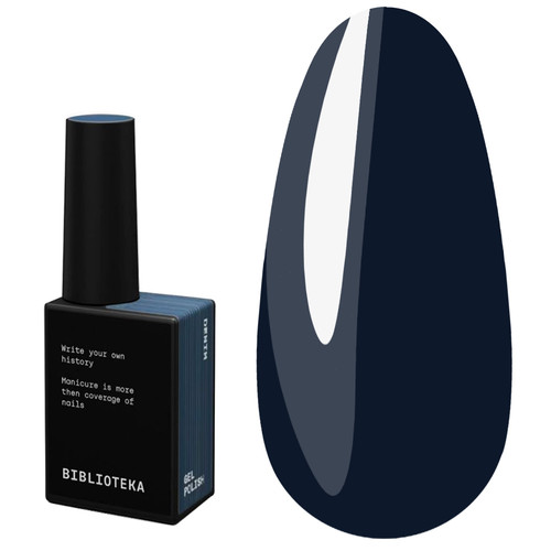 Gellak BIBLIOTEKA WARM LAYERS 20 Denim grijsblauw 10 ml - Фото №1