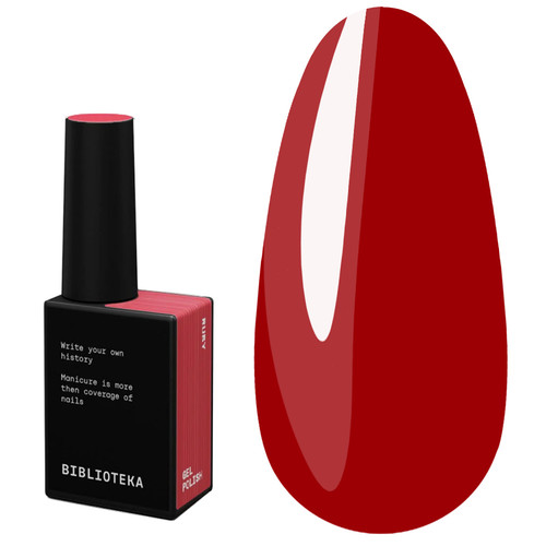Gellak BIBLIOTEKA RED SPECTRUM 42 Ruby diep klassiek rood 10 ml - Фото №1