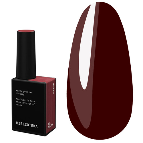 Gellak BIBLIOTEKA RED SPECTRUM 46 Rosso donker bordeauxrood 10 ml - Фото №1