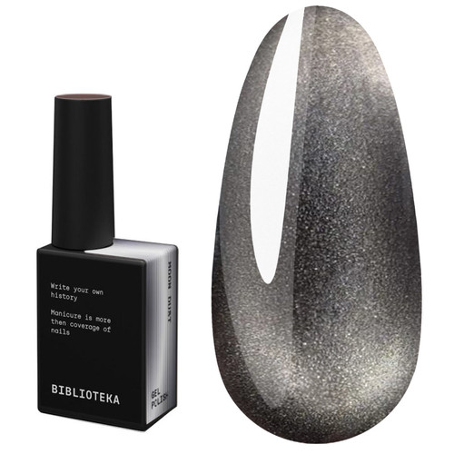 Gellak BIBLIOTEKA CAT EYE NIGHT RAYS 01 Moon Dust koude zilverachtige gloed 10 ml - Фото №1