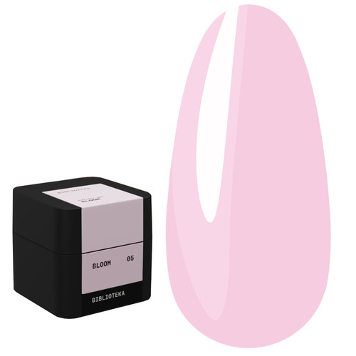Gel voor extensions BIBLIOTEKA Builder gel 05 Bloom roze 15 ml - Фото №1