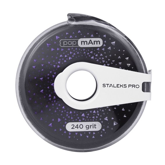 Сменный файл-лента чехол на пластиковой катушки (пончик) EXCLUSIVE STALEKS PRO 240 грит (6 м) - Фото №3