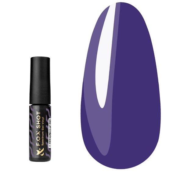 FOX SHOT Spectrum Gel Vinyl 026 paarse hybride nagellak 5 g - Фото №1