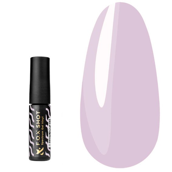 Гель-лак F.O.X SHOT Spectrum Gel Vinyl 053 молочный лиловый 5 г - Фото №1