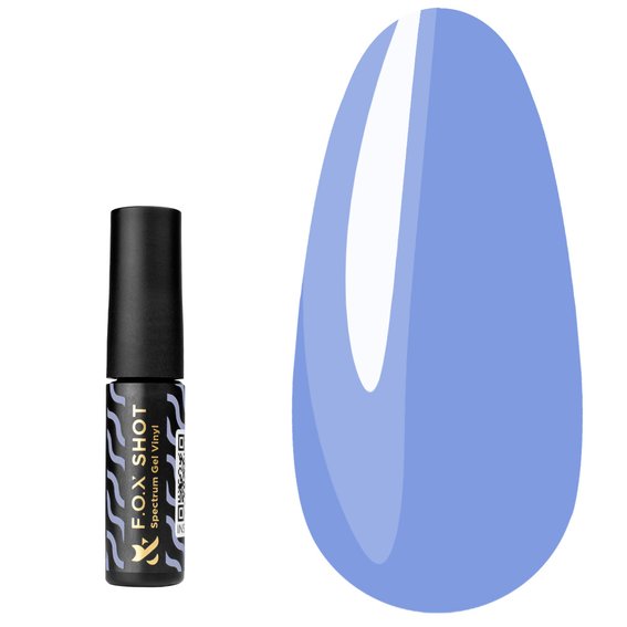 Gellack FOX SHOT Spectrum Gel Vinyl №060 pastellblau 5 g - Фото №1