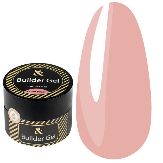 F.O.X Builder gel Cover Peach персиковый 15 мл - Фото №1