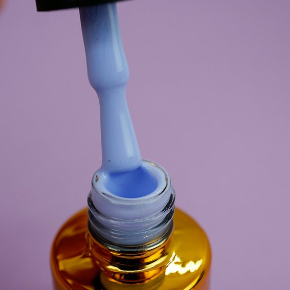 Gellack FOX Spectrum Gold №100 blaue Emaille 7 ml - Фото №3