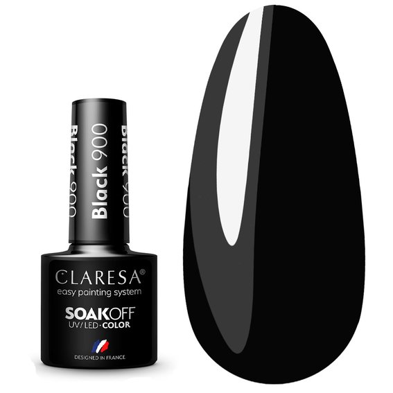 Claresa Hybrid Nagellack SCHWARZ 900 -5g