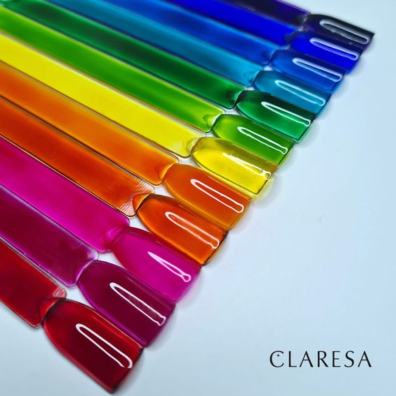 Лак для ногтей Claresa JELLY MAGENTA гибридный Фуксия 5 мл - Фото №2