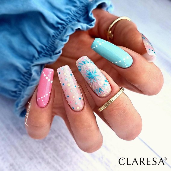 Claresa TOP NO WIPE GLITTER SILVER hybride top transparant met zilveren glitter 5 ml - Фото №2