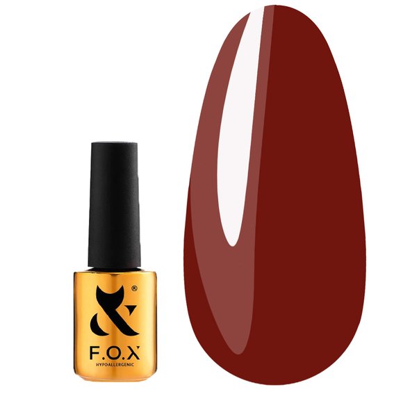 F.O.X gel-polish Touch 009 бордовый 7 ml - Фото №1